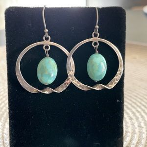 Silpada turquoise stones earrings